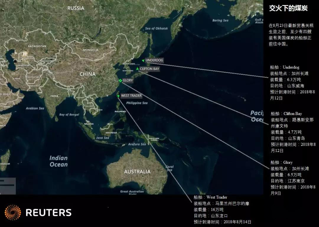 進出口報關,國際貿易_中國對美國煤炭加征關稅！ 4艘煤炭船也開始飛奔？？