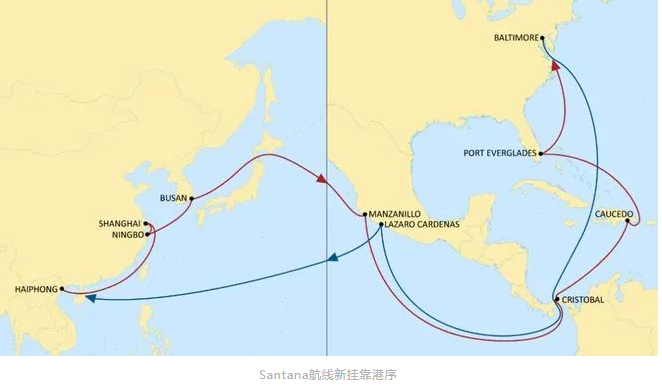 MSC更新兩航線港口掛靠